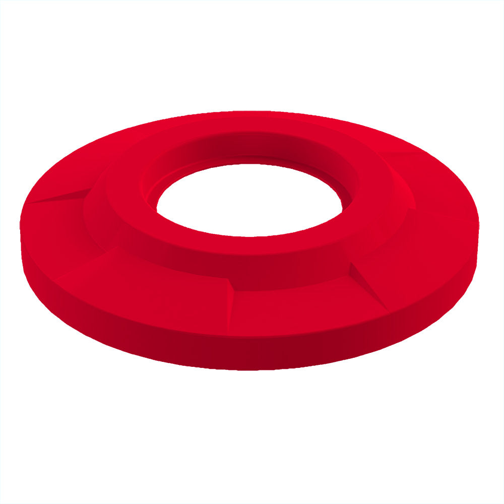 Flat Top with 11.5" Hole (fits 42 & 55 gallon round) - Yellow - Anchorline Supply