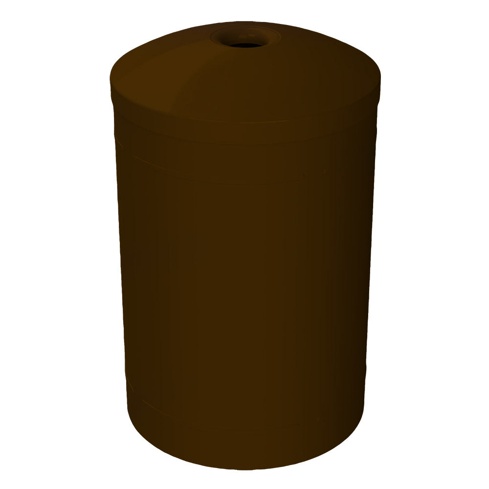 55 Gallon Classic Round | Mushroom Top Lid - Assembly - Beige Granite - Anchorline Supply