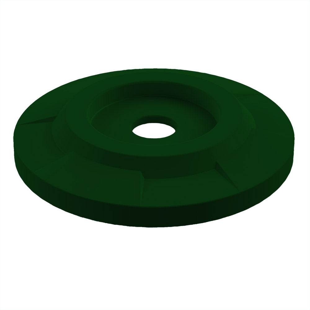 Flat Top with 5" Hole (fits 42 & 55 gallon round) - White - Anchorline Supply