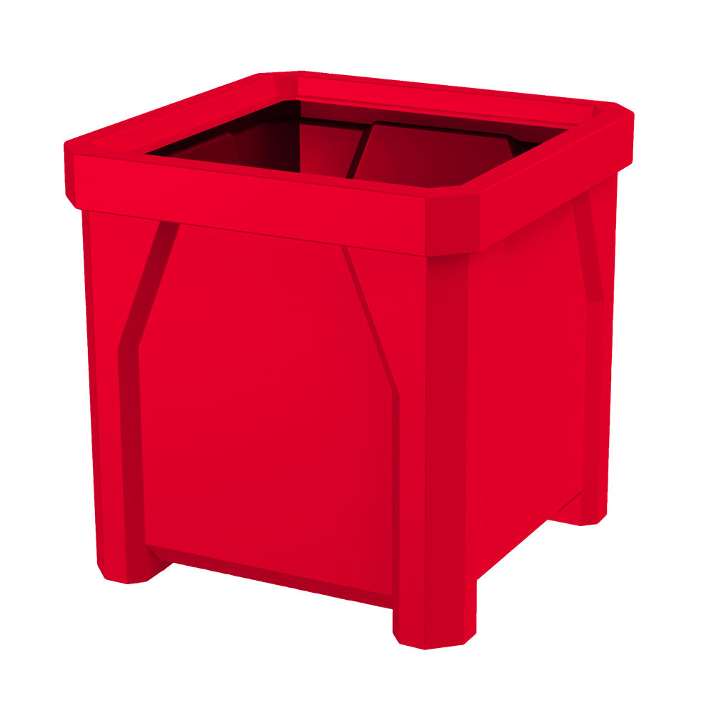 16" Square Plastic Planter - Yellow - Anchorline Supply