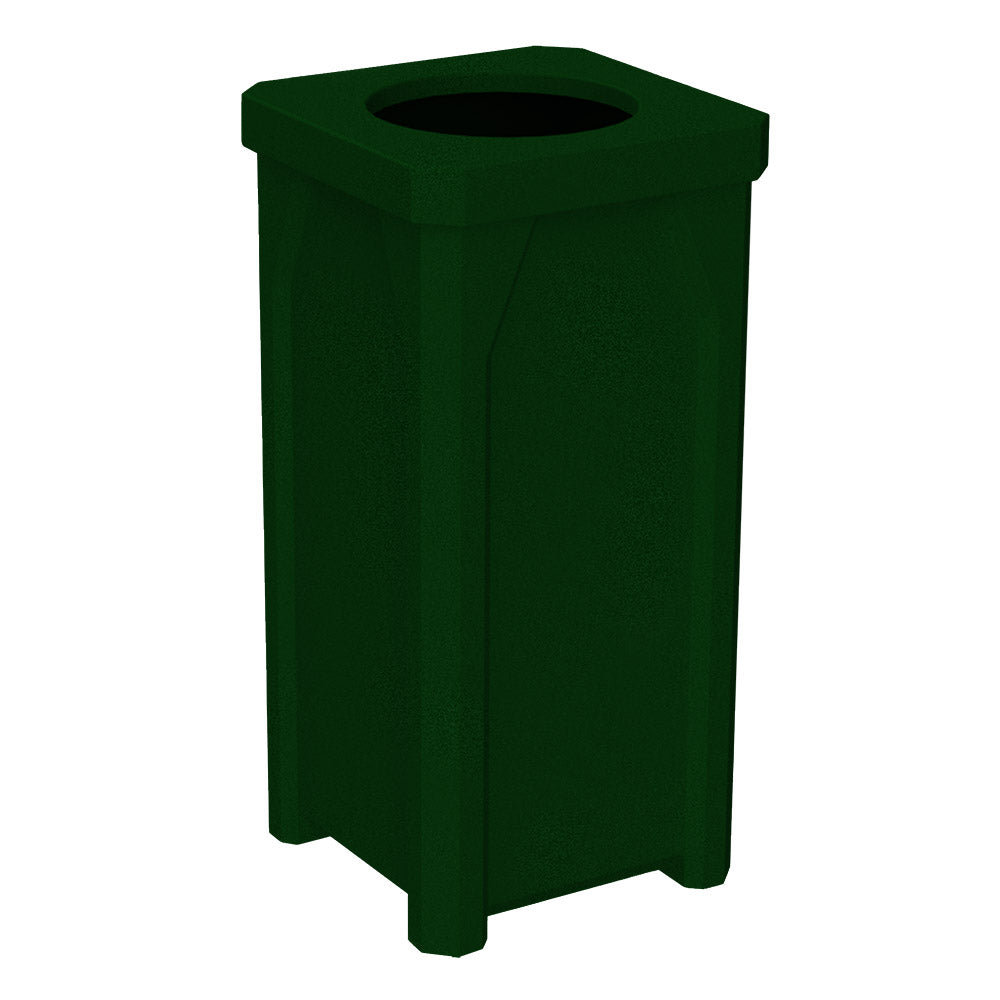 22 Gallon Classic Square | 11.5" Recycle Lid Assembly - White - Anchorline Supply