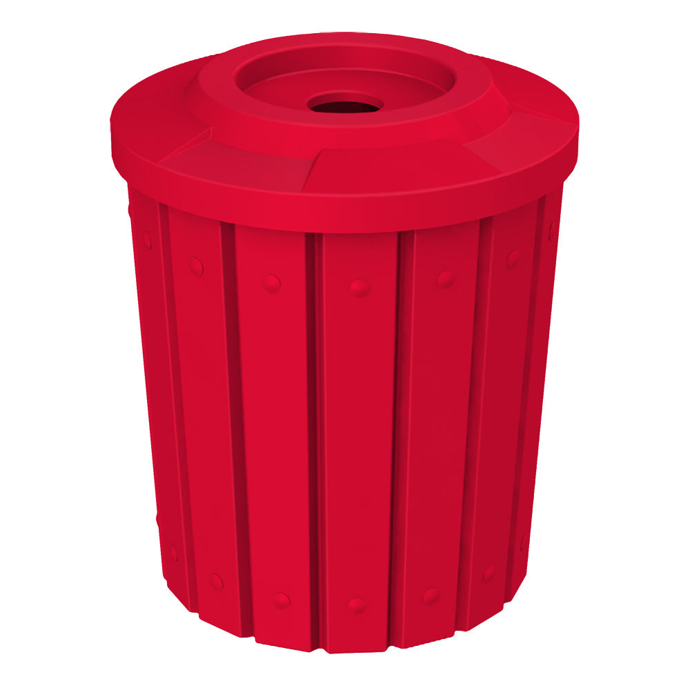 42 Gallon Signature Round | Flat Top with 5" hole - Assembly - Black - Anchorline Supply