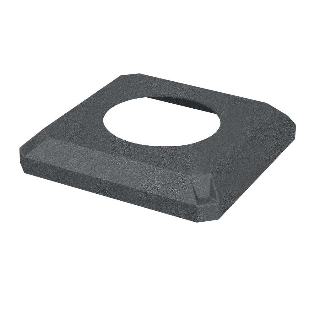 11.5" Recycle Lid (fits 32 gallon square) - White - Anchorline Supply