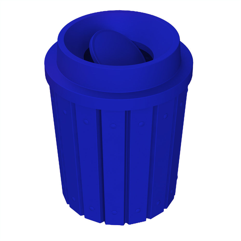 42 Gallon Signature Round | Funnel Top with Bug Barrier - Assembly - Dark Granite - Anchorline Supply