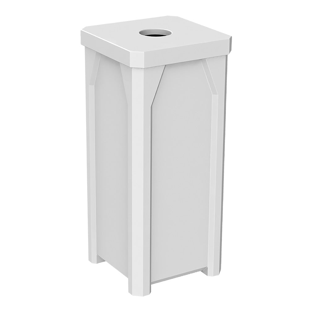 22 Gallon Classic Square | 5" Recycle Lid - Assembly - Green - Anchorline Supply
