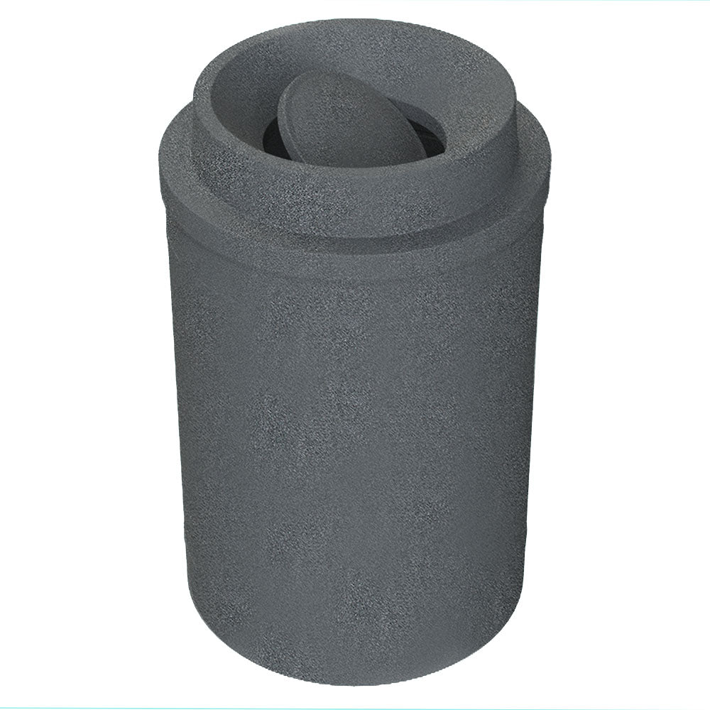 55 Gallon Classic Round | Funnel with Bug Barrier - Assembly - Green Granite - Anchorline Supply