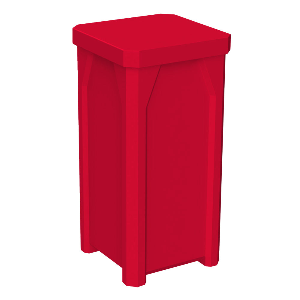 22 Gallon Classic Square | Flat Lid Dust Cover - Assembly - Green - Anchorline Supply