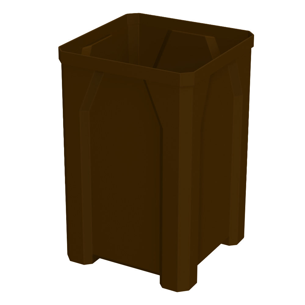 32 Gallon Square Classic Receptacle - Light Granite - Anchorline Supply