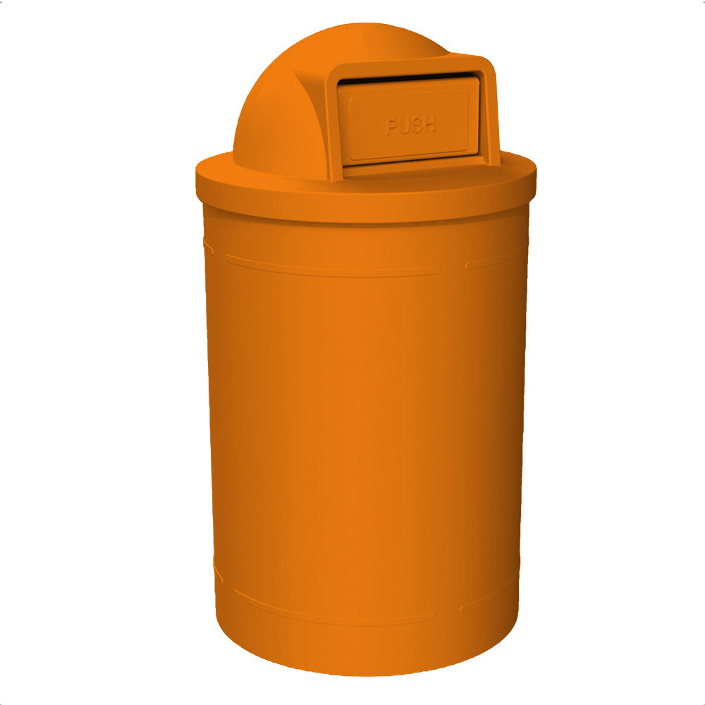 55 Gallon Classic Round | Dome Top - Assembly - Orange - Anchorline Supply