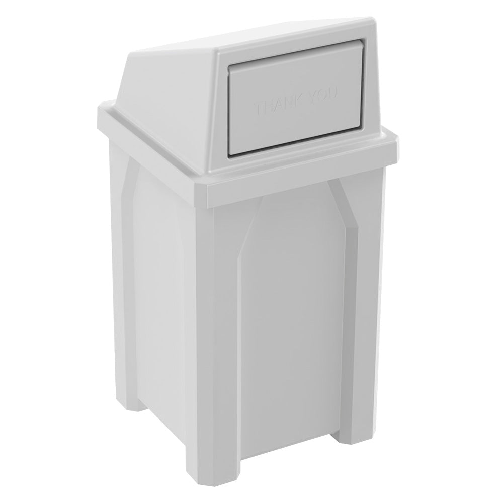 32 Gallon Classic Square | Square Dome Top - Assembly - Orange - Anchorline Supply