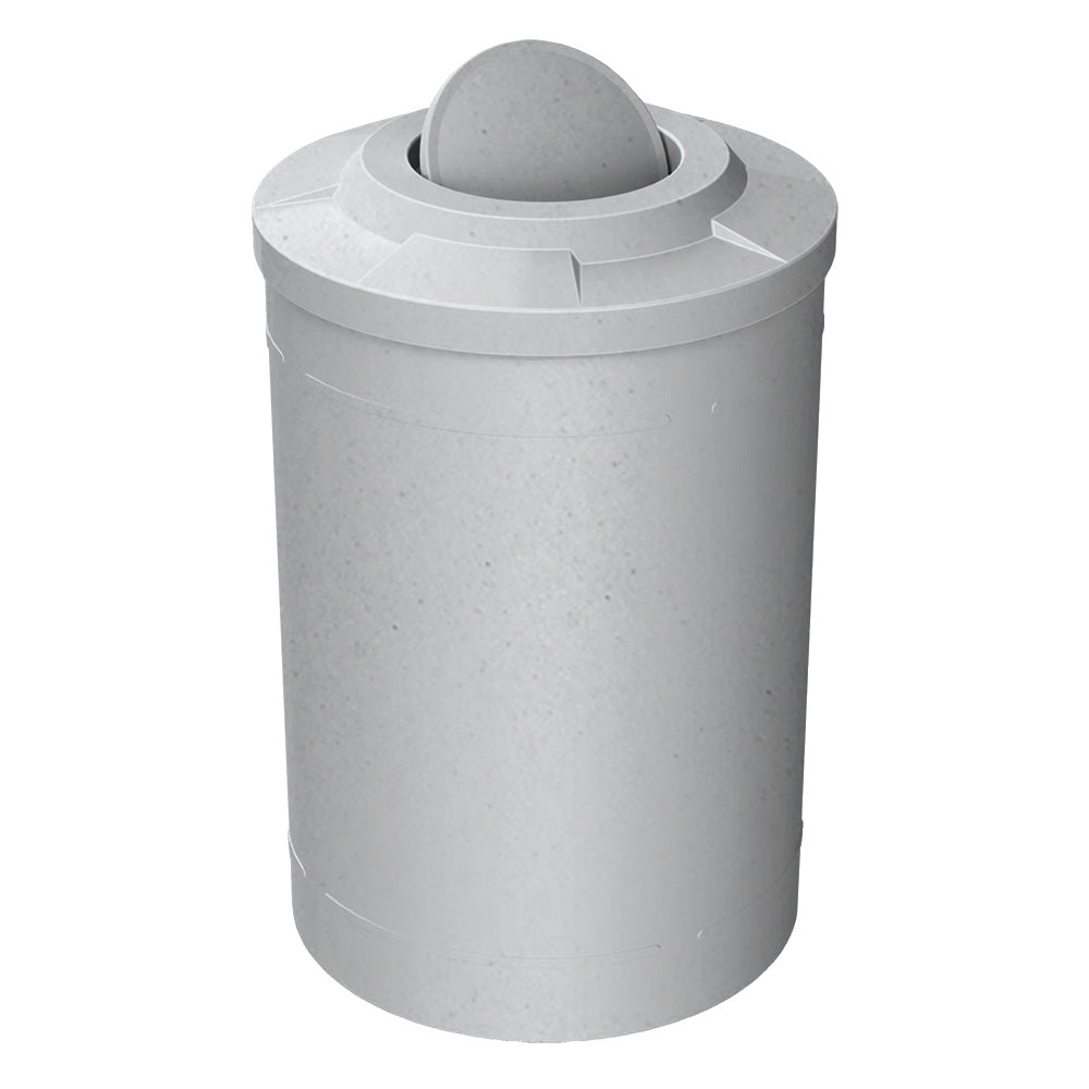 55 Gallon Classic Round | Flat Top with Bug Barrier - Assembly - Red - Anchorline Supply