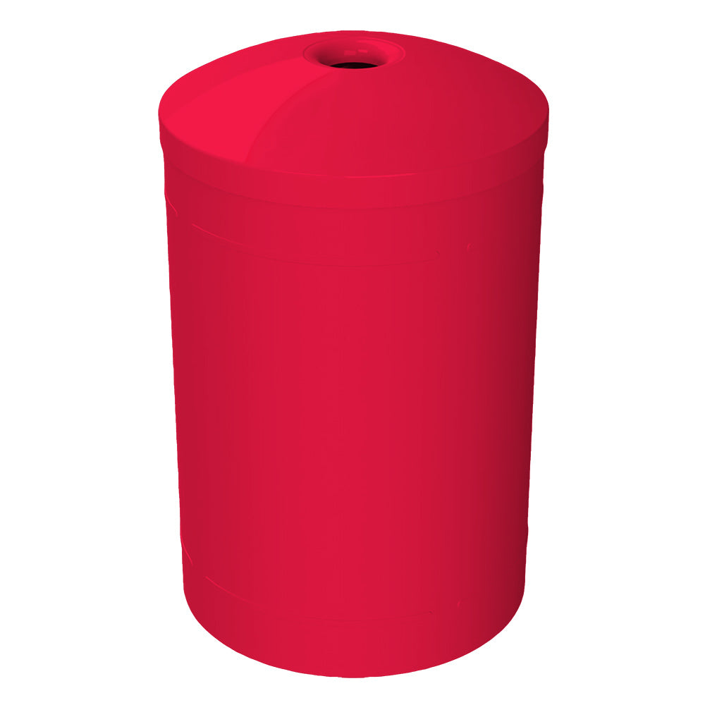 55 Gallon Classic Round | Mushroom Top Lid - Assembly - Red - Anchorline Supply