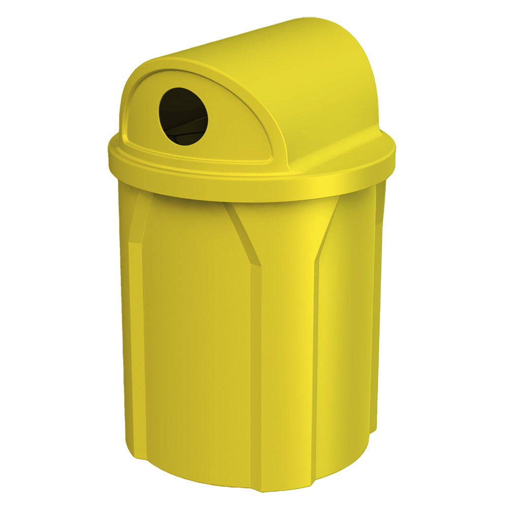 42 Gallon Classic Round | 2-Way 5" Recycle Lid - Assembly - Green - Anchorline Supply