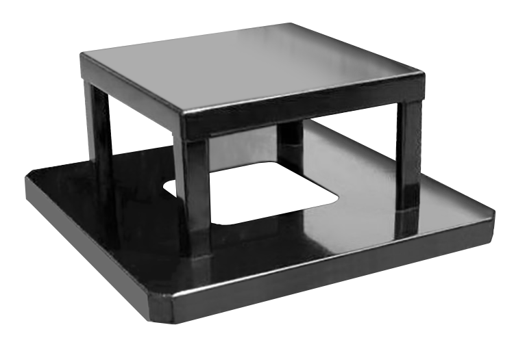 Steel Cover Top Lid (fits 32 square) - Black Powder Coat - Anchorline Supply