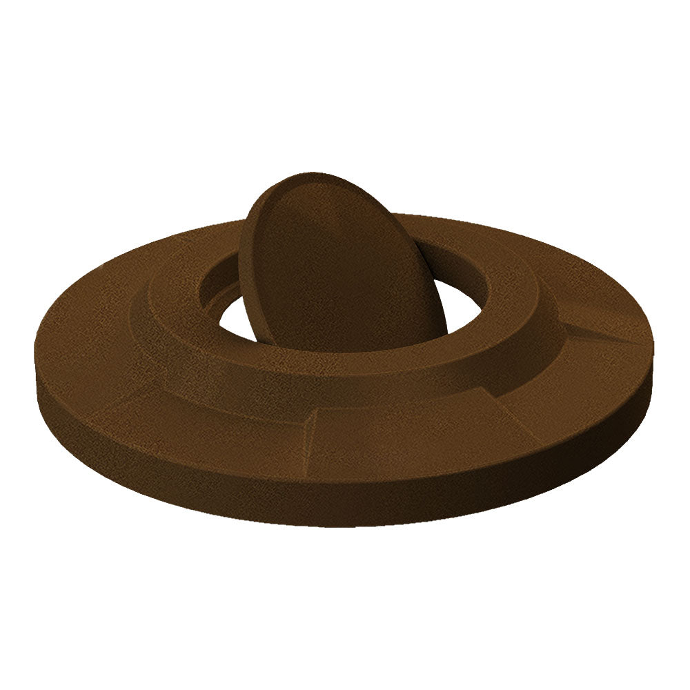 Flat Top with Bug Barrier Lid (fits 42 & 55 gallon round) - Dark Granite - Anchorline Supply