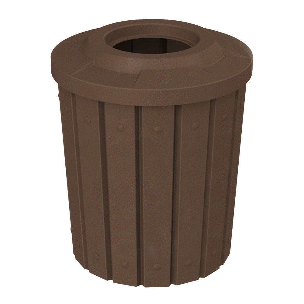42 Gallon Signature Round | Flat Top with 11.5" hole - Assembly - Brown Granite - Anchorline Supply