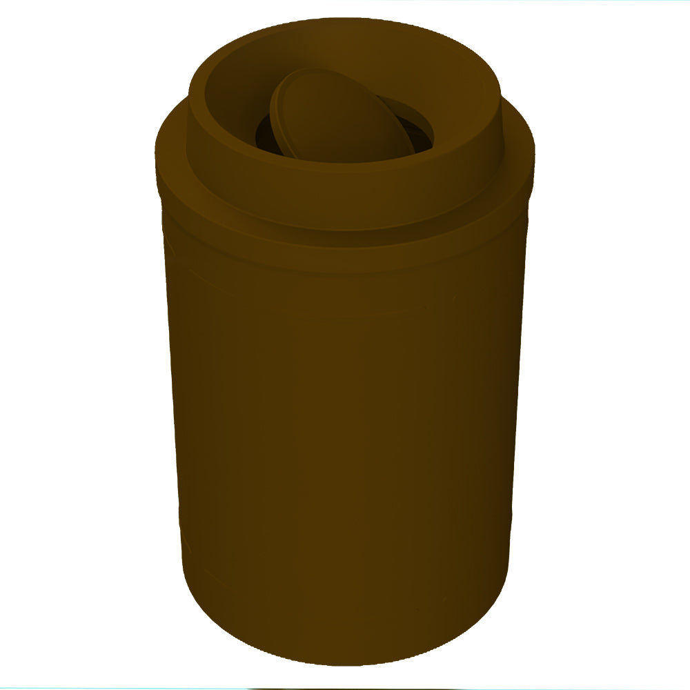 55 Gallon Classic Round | Funnel with Bug Barrier - Assembly - Dark Granite - Anchorline Supply
