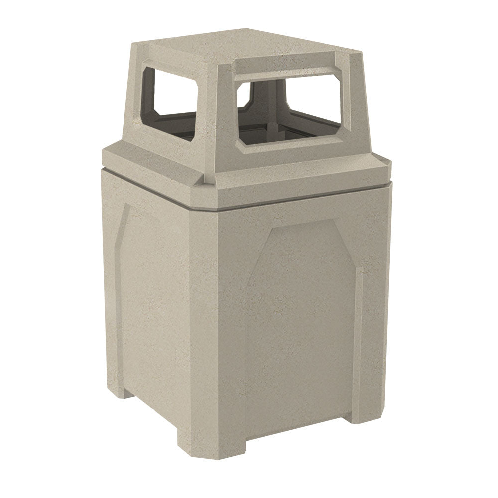 52 Gallon Classic Square | 4-Way Top - Assembly - Green Granite - Anchorline Supply