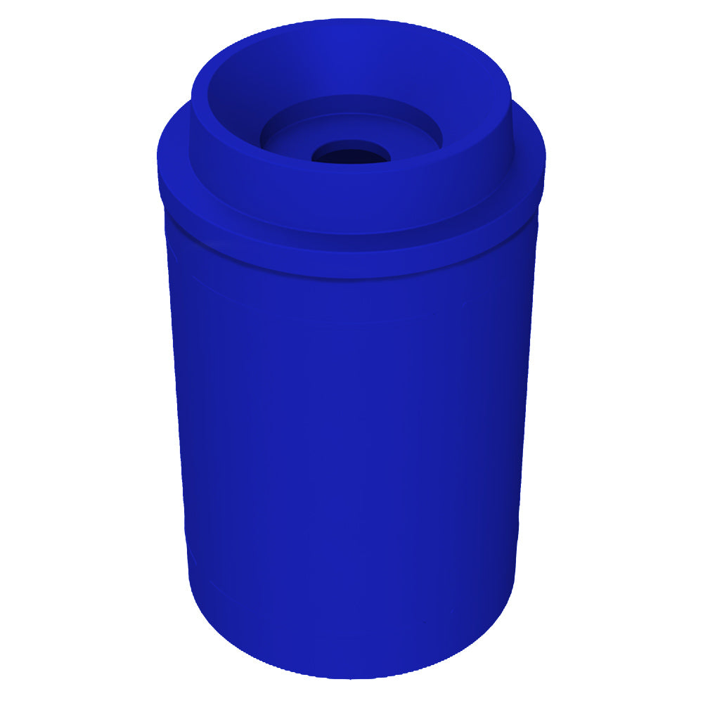 55 Gallon Classic Round | Funnel with 5"Hole Lid - Assembly - Green Granite - Anchorline Supply