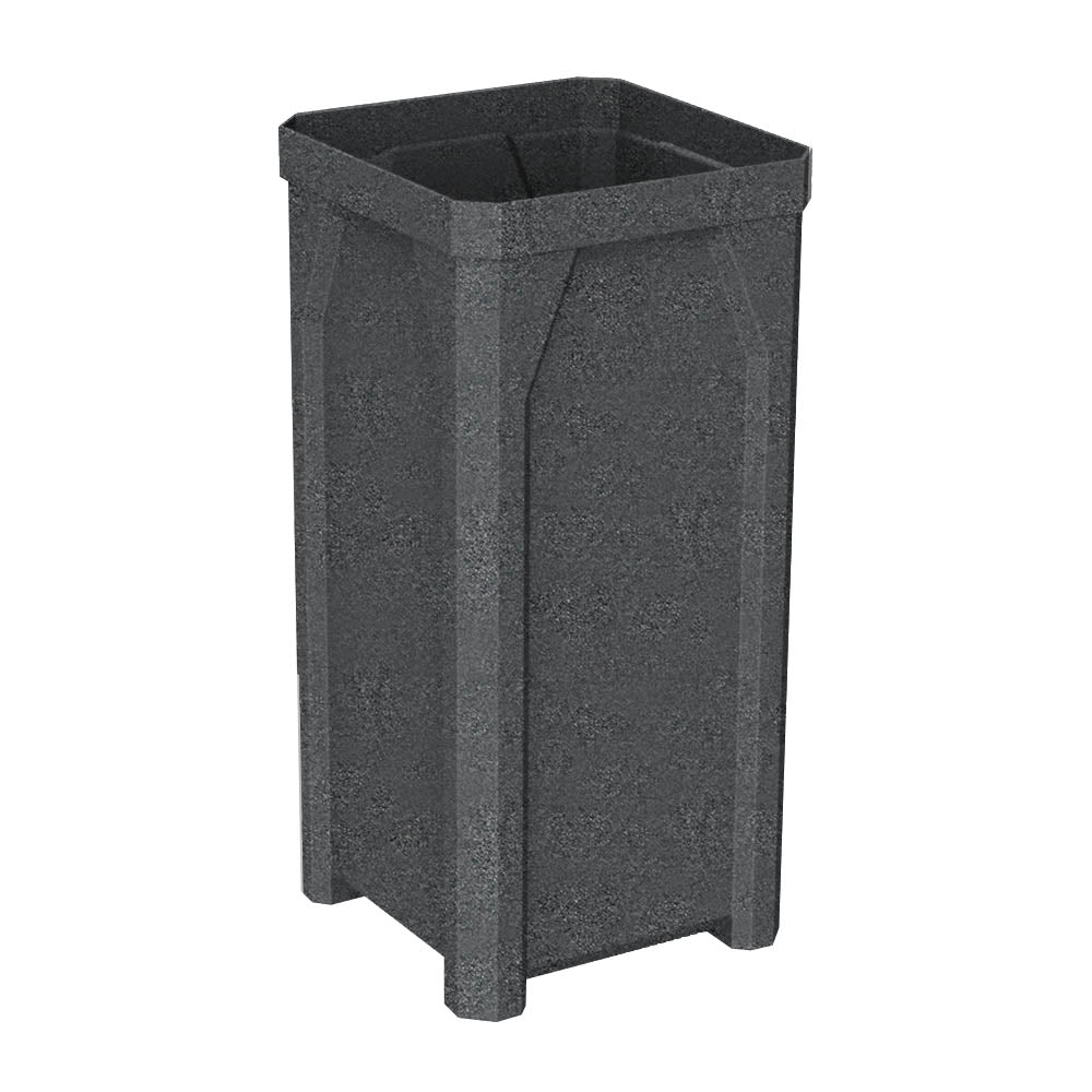 22 Gallon Square Classic Receptacle - Red - Anchorline Supply