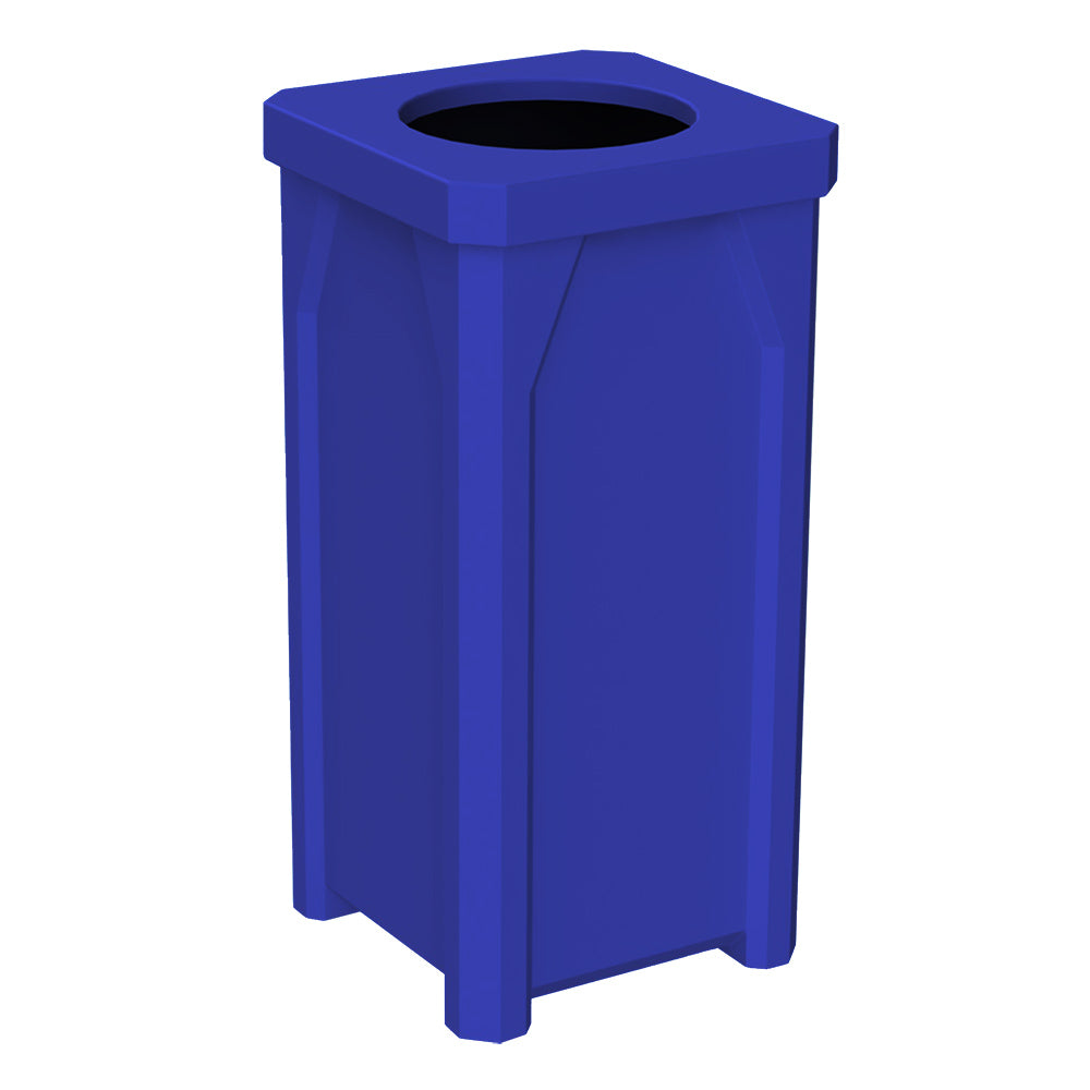 22 Gallon Classic Square | 11.5" Recycle Lid Assembly - Light Granite - Anchorline Supply