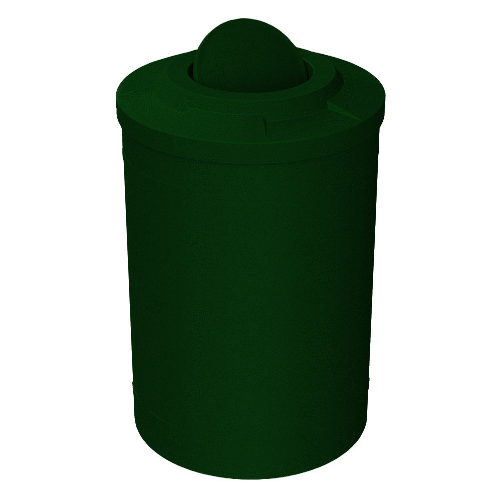 55 Gallon Classic Round | Flat Top with Bug Barrier - Assembly - White - Anchorline Supply