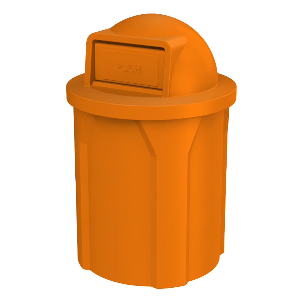 42 Gallon Classic Round | Dome Top Lid - Assembly - Green - Anchorline Supply