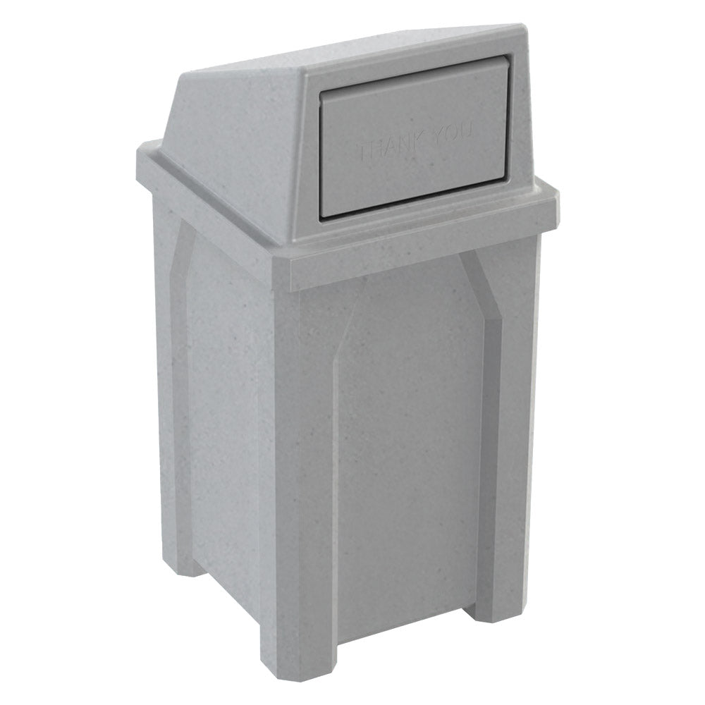 32 Gallon Classic Square | Square Dome Top - Assembly - Yellow - Anchorline Supply