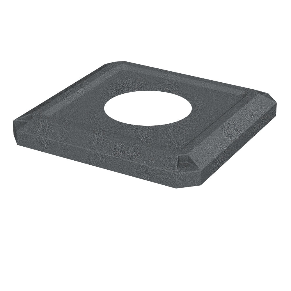 11.5" Recycle Lid (fits 52 gallon square) - Yellow - Anchorline Supply