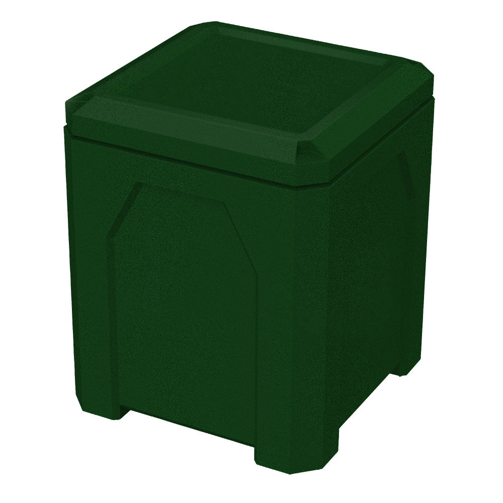52 Gallon Classic Square | Flat Lid Dust Cover - Assembly - White - Anchorline Supply