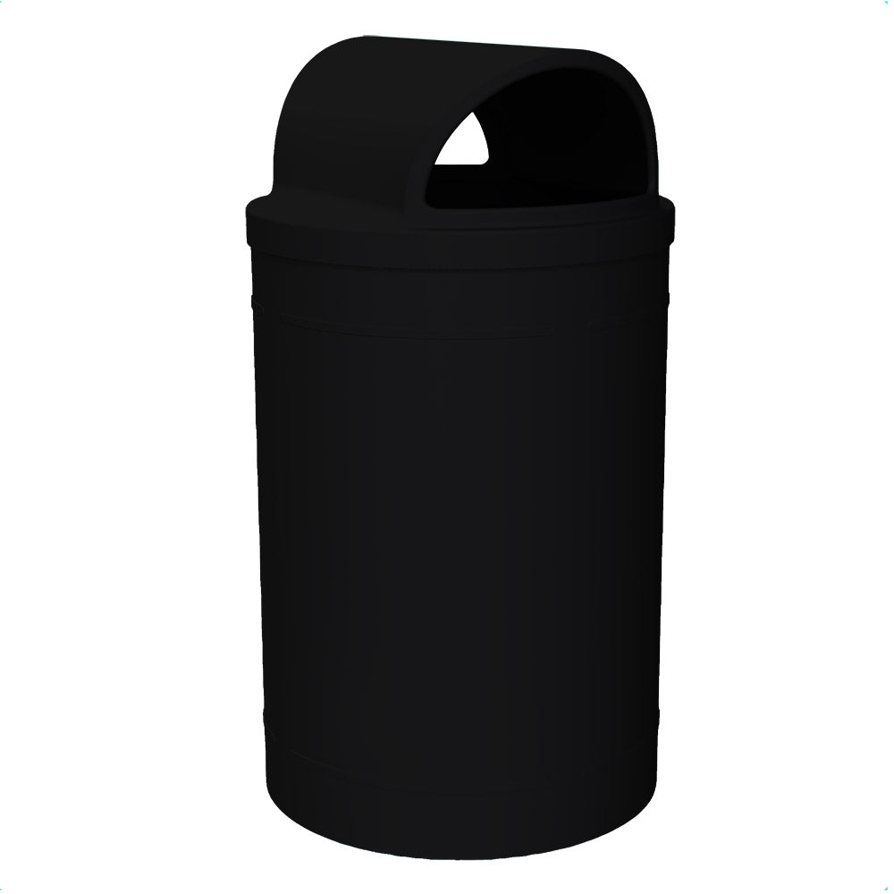 55 Gallon Classic Round | 2-Way Open Top - Assembly - Dark Granite - Anchorline Supply