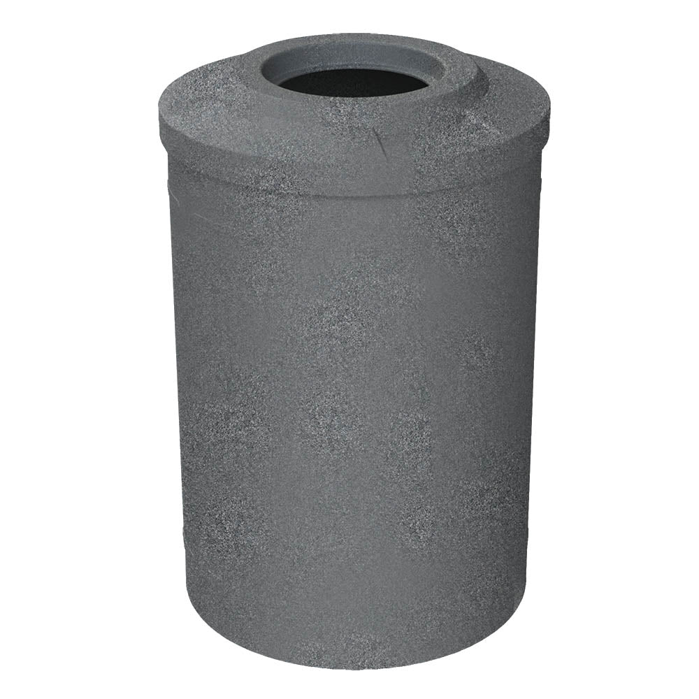 55 Gallon Classic Round | Flat top with 11.5" hole Lid - Assembly - Yellow - Anchorline Supply
