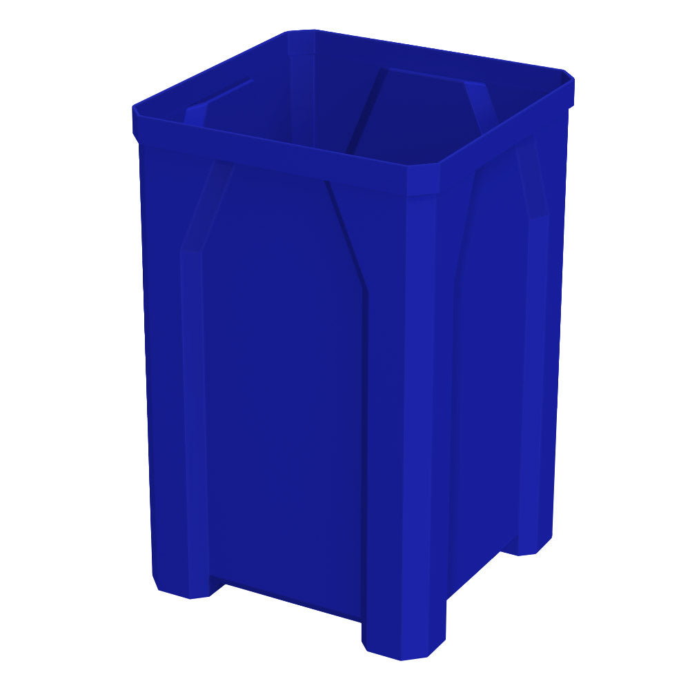 32 Gallon Square Classic Receptacle - Beige Granite - Anchorline Supply