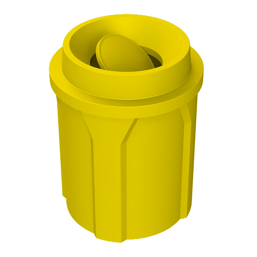 42 Gallon Classic Round | Funnel Lid with Bug Barrier - Assembly - Green - Anchorline Supply