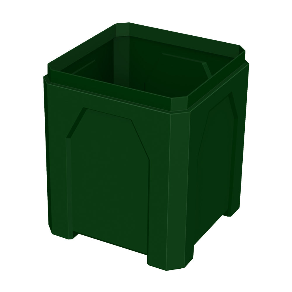 52 Gallon Square Classic Receptacle - Beige Granite - Anchorline Supply