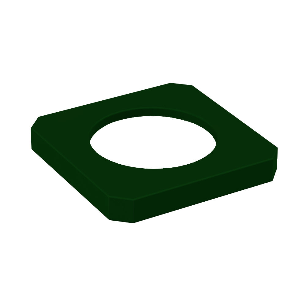 11.5" Recycle Lid (fits 22 gallon square) - Yellow - Anchorline Supply