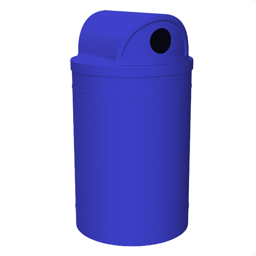 55 Gallon Classic Round | 2-Way with 5" inch holes Top - Assembly - Green - Anchorline Supply