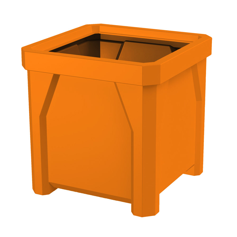 36" Square Plastic Planter - White - Anchorline Supply