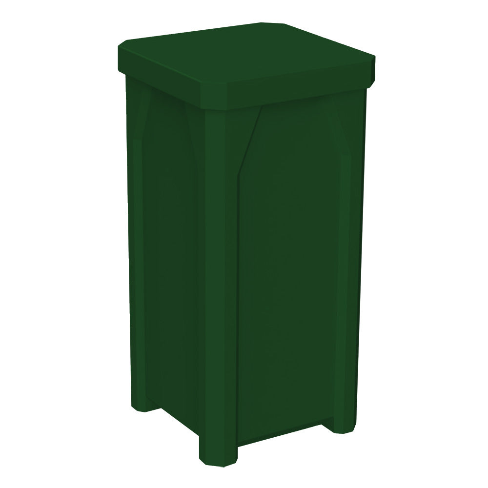 22 Gallon Classic Square | Flat Lid Dust Cover - Assembly - Red - Anchorline Supply