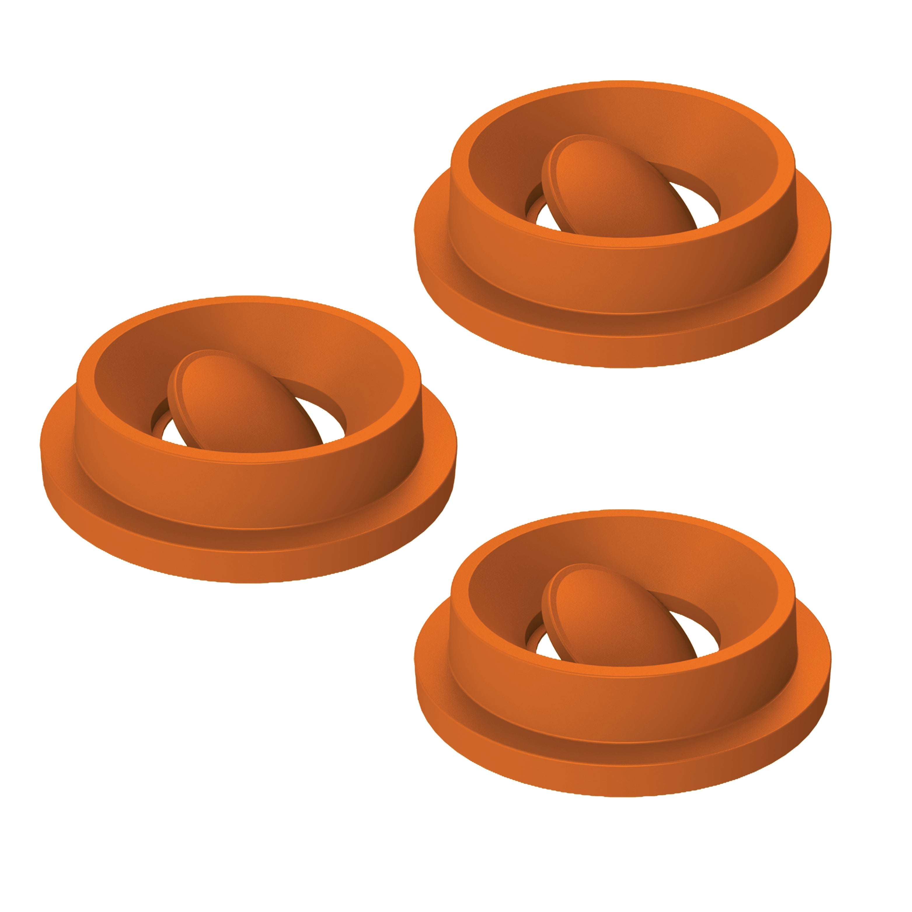 3-PACK Funnel Top with Bug Barrier Lid (fits 42 & 55 gallon round) - Blue - Anchorline Supply