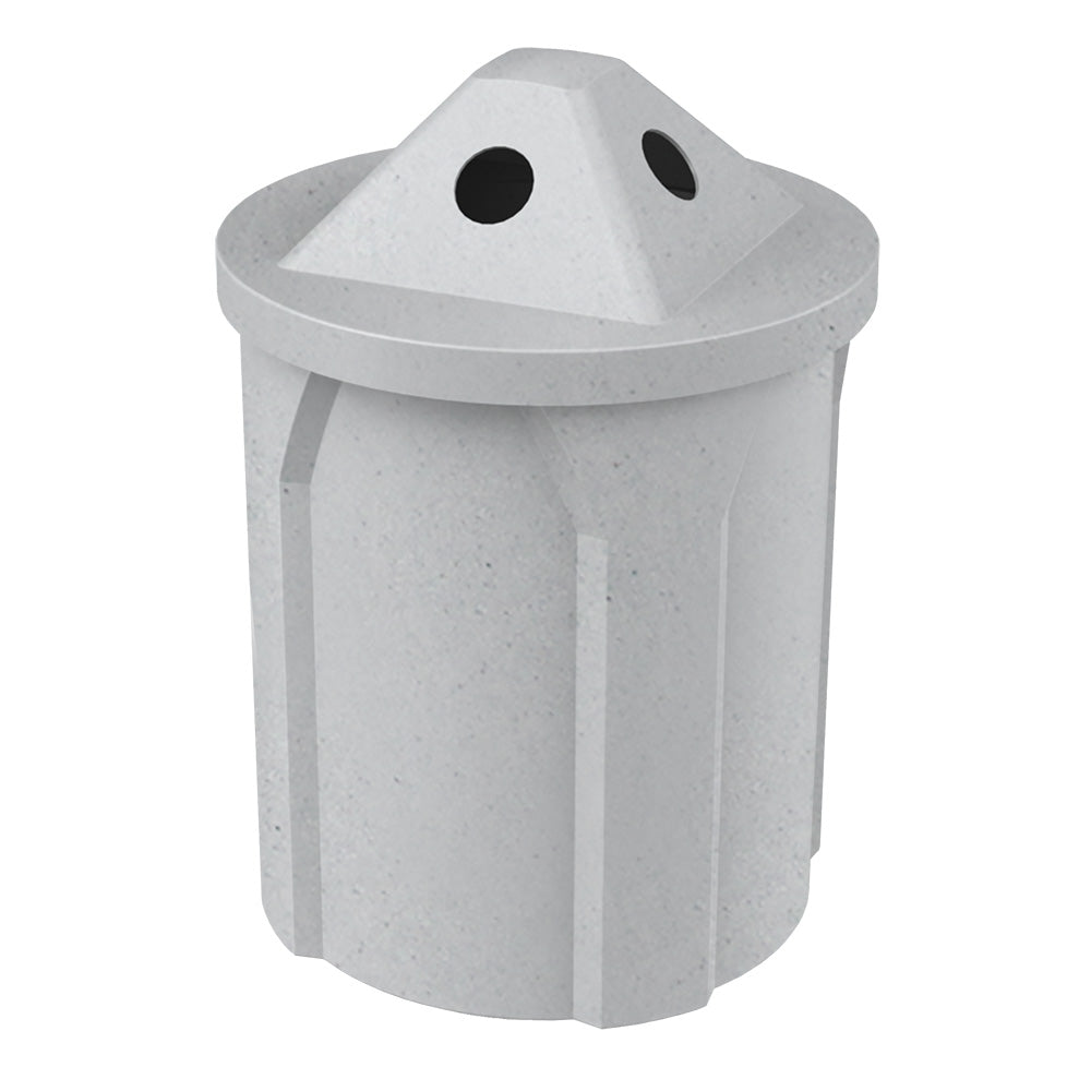 42 Gallon Classic Round | Pyramid Top - Assembly - Orange - Anchorline Supply