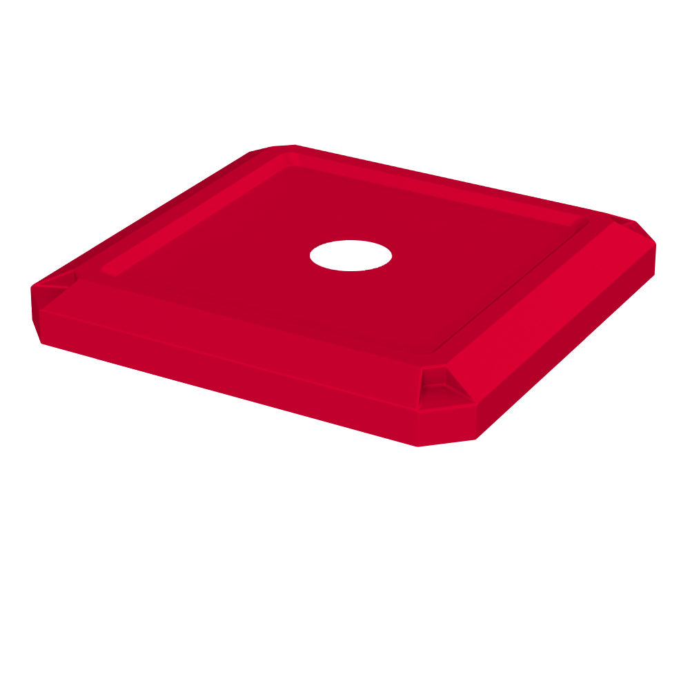 5" Recycle Lid (fits 52 gallon square) - Black - Anchorline Supply