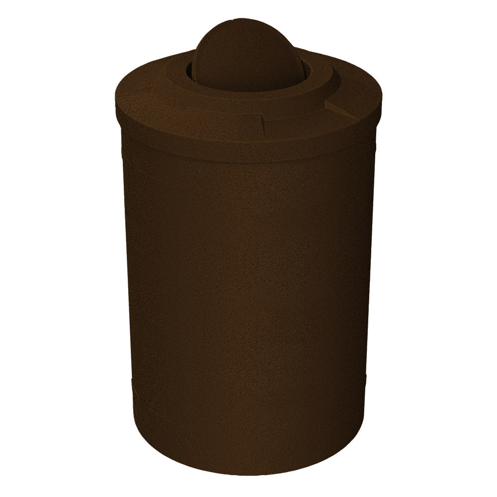 55 Gallon Classic Round | Flat Top with Bug Barrier - Assembly - Green Granite - Anchorline Supply