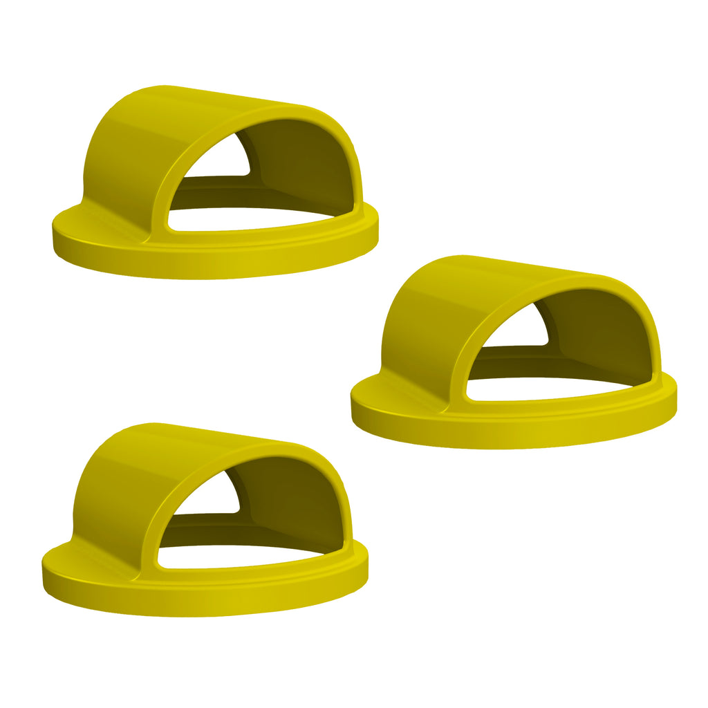 3-PACK - 2-Way Open Lid (fits 42 & 55 gallon round) - Blue - Anchorline Supply