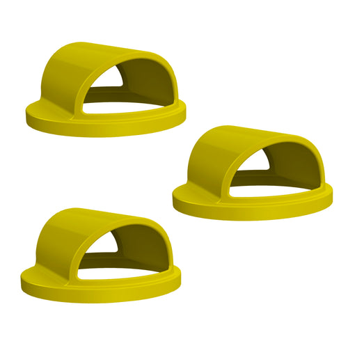 3-PACK - 2-Way Open Lid (fits 42 & 55 gallon round) - Blue - Anchorline Supply