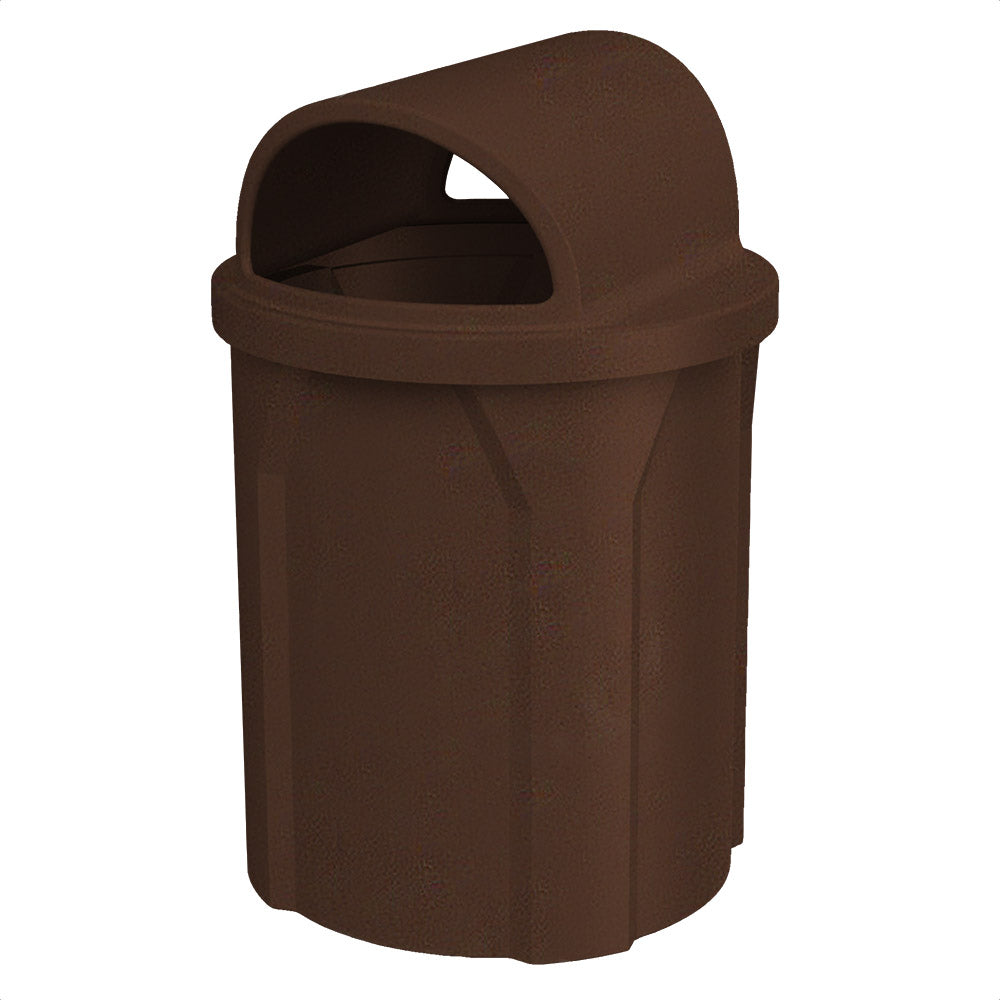42 Gallon Classic Round | 2-Way Open Lid - Assembly - Dark Granite - Anchorline Supply