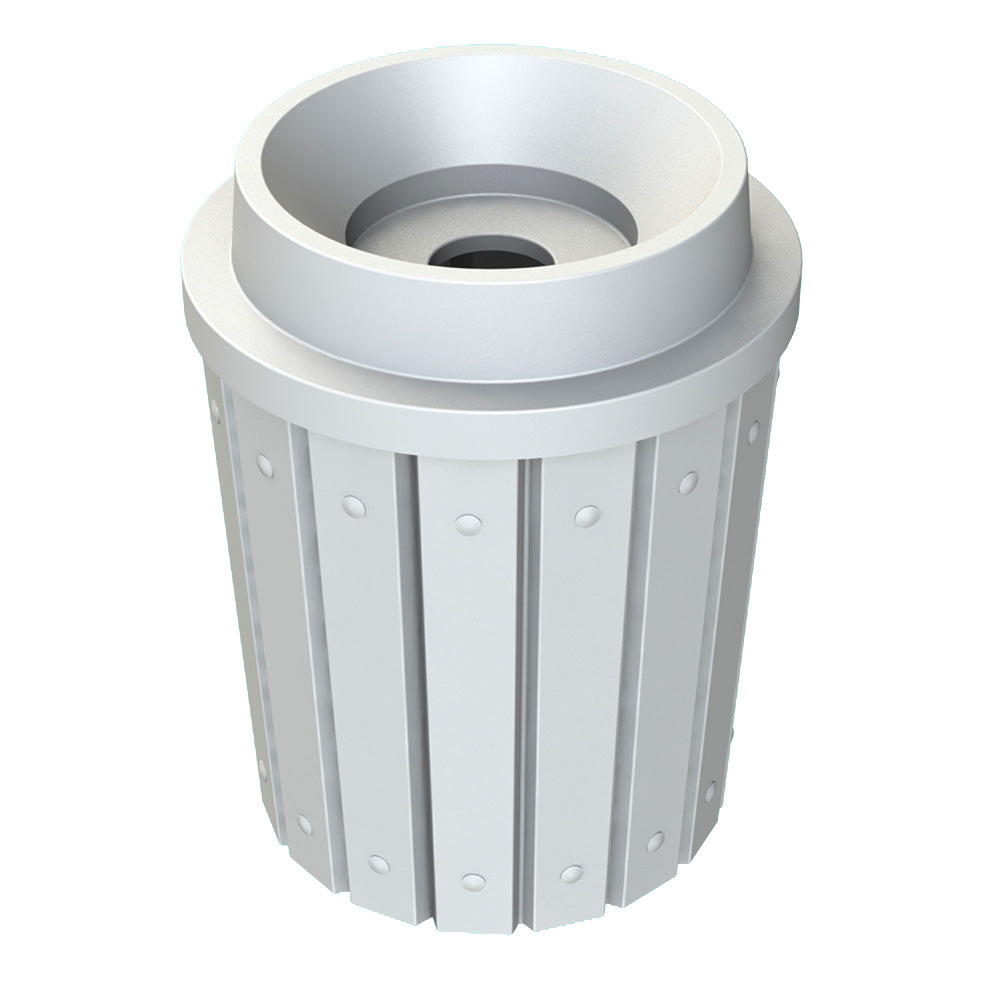 42 Gallon Signature Round | Funnel Top with 5" Hole - Assembly - Green - Anchorline Supply