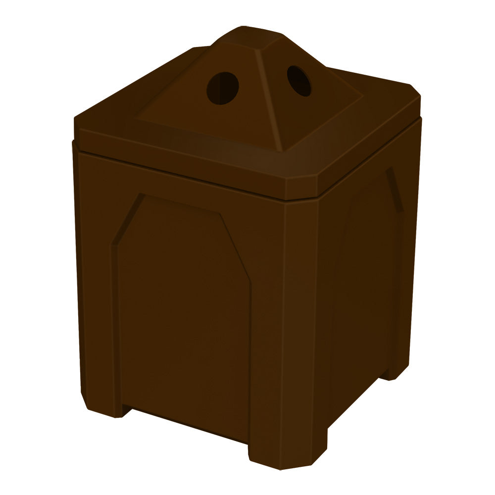 52 Gallon Classic Square | Pyramid Top - Assembly - Light Granite - Anchorline Supply