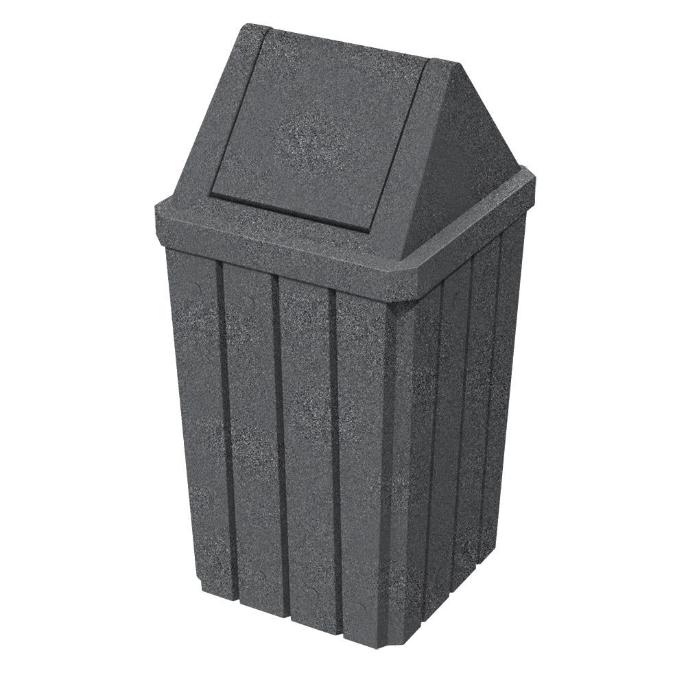 32 Gallon Signature Square | Swing Top Lid - Assembly - Yellow - Anchorline Supply