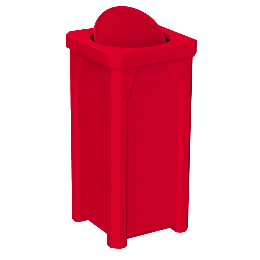 22 Gallon Classic Square | Bug Barrier Lid - Assembly - Orange - Anchorline Supply